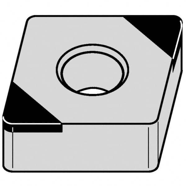 Kennametal - CNGA431 Grade KB5630 PCBN Turning Insert - 80° Diamond, 1/2" Inscr Circle, 3/16" Thick, 1/64" Corner Radius - Americas Industrial Supply