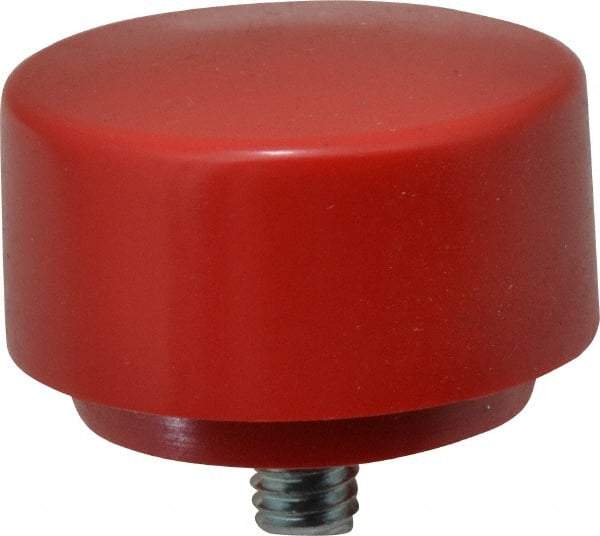 NUPLA - 1-3/4" Face Diam, Grade Medium, Red Soft Face Hammer Tip - 0.7 oz Head, Plastic - Americas Industrial Supply