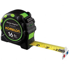 Komelon - 16' x 1" Yellow Blade Tape Measure - Americas Industrial Supply