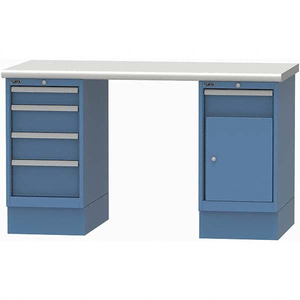 LISTA - Stationary Work Benches, Tables Type: Workstation Top Material: Plastic Laminate - Americas Industrial Supply