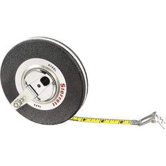 Starrett - 50' x 3/8" Yellow Blade Tape Measure - 1/16" Graduation, L3 Graduation Style, Black Case - Americas Industrial Supply