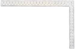 Starrett - 24" Blade Length x 2" Blade Width, 16" Base Length x 1-1/2" Base Width Steel Square - 2 Inch Wide Blade, 1-1/2 Inch Wide Base - Americas Industrial Supply