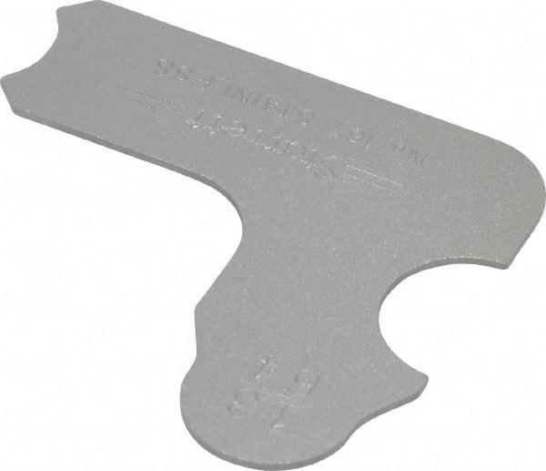 Starrett - 13/64 Inch Radius Gage - Satin Chrome Finish, Stainless Steel - Americas Industrial Supply