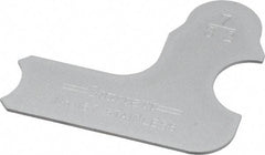 Starrett - 7/32 Inch Radius Gage - Satin Chrome Finish, Stainless Steel - Americas Industrial Supply