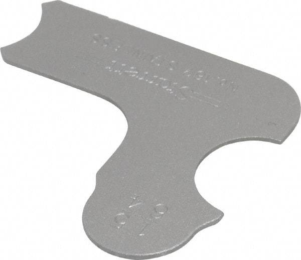 Starrett - 15/64 Inch Radius Gage - Satin Chrome Finish, Stainless Steel - Americas Industrial Supply