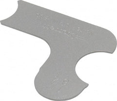 Starrett - 17/64 Inch Radius Gage - Satin Chrome Finish, Stainless Steel - Americas Industrial Supply