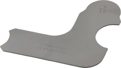 Starrett - 7/16 Inch Radius Gage - Satin Chrome Finish, Stainless Steel - Americas Industrial Supply