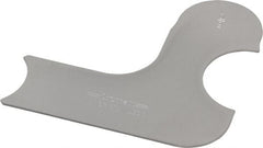 Starrett - 1/2 Inch Radius Gage - Satin Chrome Finish, Stainless Steel - Americas Industrial Supply