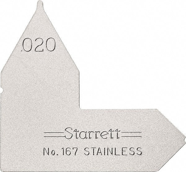 Starrett - Radius Gages Material: Stainless Steel Finish/Coating: Satin Chrome - Americas Industrial Supply