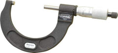 Starrett - 2 to 3" Range, 0.0001" Graduation, Mechanical Outside Micrometer - Ratchet Stop Thimble, Accurate to 0.00005", Digital Counter - Americas Industrial Supply