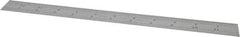 Starrett - 12" Long, 1/64, 1/50, 1/32, 1/10" Graduation, Flexible Steel Rule - 3R Graduation Style, 1" Wide, Silver, Satin Chrome Finish - Americas Industrial Supply