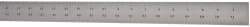 Starrett - 72" Long, 1/64, 1/32, 1/16, 1/8" Graduation, Rigid Spring Steel Rule - 4R Graduation Style, 1-1/2" Wide, Silver, Satin Chrome Finish - Americas Industrial Supply