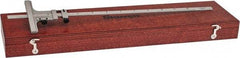 Starrett - 0 to 12 Inch Measurement Range, 2-3/4 Inch Base Length, Vernier Depth Gage - 0.001 Inch Graduation - Americas Industrial Supply