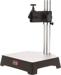 Starrett - Cast Iron (Base), Rectangular Base, Comparator Gage Stand - 13-21/32" High, 10-3/32" Base Length x 9-39/64" Base Width x 2-5/32" Base Height, Includes Holder - Americas Industrial Supply