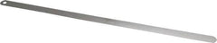 Starrett - 0.03mm Thick x 1/2 Inch Wide x 300mm Leaf Length, Parallel Feeler Gage - Tempered Steel - Americas Industrial Supply