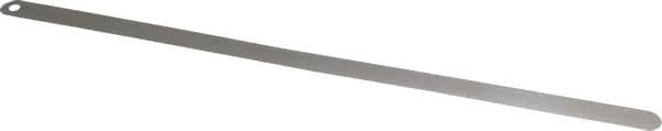 Starrett - 0.05mm Thick x 1/2 Inch Wide x 300mm Leaf Length, Parallel Feeler Gage - Tempered Steel - Americas Industrial Supply