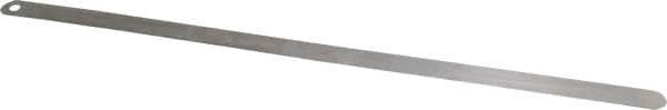 Starrett - 0.08mm Thick x 1/2 Inch Wide x 300mm Leaf Length, Parallel Feeler Gage - Tempered Steel - Americas Industrial Supply