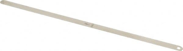 Starrett - 0.15mm Thick x 1/2 Inch Wide x 300mm Leaf Length, Parallel Feeler Gage - Tempered Steel - Americas Industrial Supply