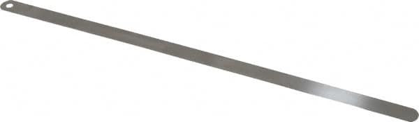 Starrett - 0.4mm Thick x 1/2 Inch Wide x 300mm Leaf Length, Parallel Feeler Gage - Tempered Steel - Americas Industrial Supply