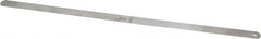 Starrett - 0.45mm Thick x 1/2 Inch Wide x 300mm Leaf Length, Parallel Feeler Gage - Tempered Steel - Americas Industrial Supply