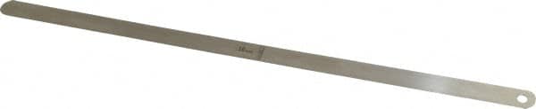 Starrett - 0.5mm Thick x 1/2 Inch Wide x 300mm Leaf Length, Parallel Feeler Gage - Tempered Steel - Americas Industrial Supply