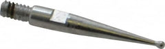 Starrett - 0.8mm Ball Diam, Steel, Ball Test Indicator Contact Point - 5/8" Contact Point Length, Use with Starrett 811 & 811M Dial Test Indicators - Americas Industrial Supply