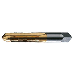 ‎#12-28 UNF 2 Flute H3 Plug HSS Standard Spiral Point Tap- TiN - Exact Industrial Supply
