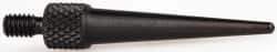 Starrett - #4-48, 1/16" Ball Diam, Steel Tapered Contact Point - 1" Contact Point Length, Use with AGD Dial Indicators - Americas Industrial Supply