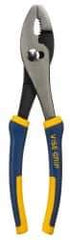 Irwin - 10" OAL, 1-3/4" Jaw Length, 7/16" Jaw Width, Slip Joint Pliers - 2 Positions, Self Gripping Jaw, Round Head, Standard Tool, Wire Cutting Shear - Americas Industrial Supply