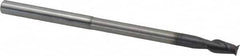 Accupro - 6mm, 12mm LOC, 6mm Shank Diam, 100mm OAL, 2 Flute, Solid Carbide Square End Mill - Single End, AlTiN Finish, Spiral Flute, 40° Helix, Centercutting, Right Hand Cut, Right Hand Flute - Americas Industrial Supply