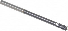 Accupro - 6mm, 12mm LOC, 6mm Shank Diam, 100mm OAL, 4 Flute, Solid Carbide Square End Mill - Single End, AlTiN Finish, Spiral Flute, 40° Helix, Centercutting, Right Hand Cut, Right Hand Flute - Americas Industrial Supply