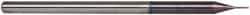 Accupro - 1/64", 0.022" LOC, 1/8" Shank Diam, 2-1/2" OAL, 3 Flute, Solid Carbide Square End Mill - Single End, AlTiN Finish, Spiral Flute, 30° Helix, Centercutting, Right Hand Cut, Right Hand Flute, Series Miniature - Americas Industrial Supply