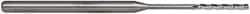 Accupro - 0.06", 1/2" LOC, 1/8" Shank Diam, 2-1/2" OAL, 3 Flute, Solid Carbide Square End Mill - Single End, Uncoated, Spiral Flute, 30° Helix, Centercutting, Series Miniature - Americas Industrial Supply