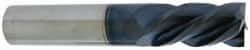 Accupro - 1", 1-3/4" LOC, 1" Shank Diam, 4" OAL, 4 Flute, Solid Carbide Square End Mill - Americas Industrial Supply