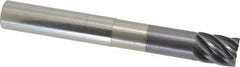 Accupro - 3/4", 7 Flute, Single End, Solid Carbide, 0.03" Corner Radius End Mill - 6" OAL, 38° Helix, Right Hand Flute, 1" LOC, Right Hand Cut, 3-1/8" Extended Reach - Americas Industrial Supply