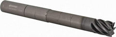 Accupro - 5/8", 3/4" LOC, 5/8" Shank Diam, 6" OAL, 7 Flute, Solid Carbide Square End Mill - Single End, nACRo Finish, Spiral Flute, 37.50° Helix, Centercutting, Right Hand Cut, Right Hand Flute - Americas Industrial Supply
