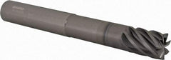 Accupro - 3/4", 1" LOC, 3/4" Shank Diam, 6" OAL, 7 Flute, Solid Carbide Square End Mill - Single End, nACRo Finish, Spiral Flute, 37.50° Helix, Centercutting, Right Hand Cut, Right Hand Flute - Americas Industrial Supply