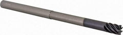 Accupro - 3/8", 1/2" LOC, 3/8" Shank Diam, 6" OAL, 7 Flute, Solid Carbide Square End Mill - Single End, AlTiN Finish, Spiral Flute, 37.50° Helix, Centercutting, Right Hand Cut, Right Hand Flute - Americas Industrial Supply