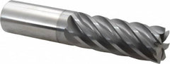 Accupro - 1", 7 Flute, Single End, Solid Carbide, 0.03" Corner Radius End Mill - 5" OAL, 37° Helix, Right Hand Flute, 2-5/8" LOC, Right Hand Cut - Americas Industrial Supply