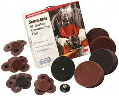 3M - 7" Diam, Aluminum Oxide Hook & Loop Disc - Coarse Grade, Nonwoven, Series SL-DH - Americas Industrial Supply