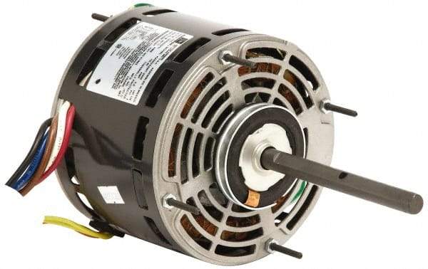 US Motors - 1/4 hp, OPAO Enclosure, Auto Thermal Protection, 1,075 RPM, 115 Volt, 60 Hz, Single Phase Permanent Split Capacitor (PSC) Motor - Size 48YZ Frame, Flex Bracket Mount, 3 Speed, Sleeve Bearings, 3.8 Full Load Amps, A Class Insulation, Reversible - Americas Industrial Supply