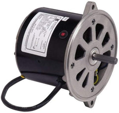US Motors - 1/8 hp, ODP Enclosure, Manual Thermal Protection, 3,450 RPM, 115 Volt, 60 Hz, Industrial Electric AC/DC Motor - Size 48 Frame, Face Mount, 1 Speed, Sleeve Bearings, 2.4 Full Load Amps, A Class Insulation, Reversible - Americas Industrial Supply