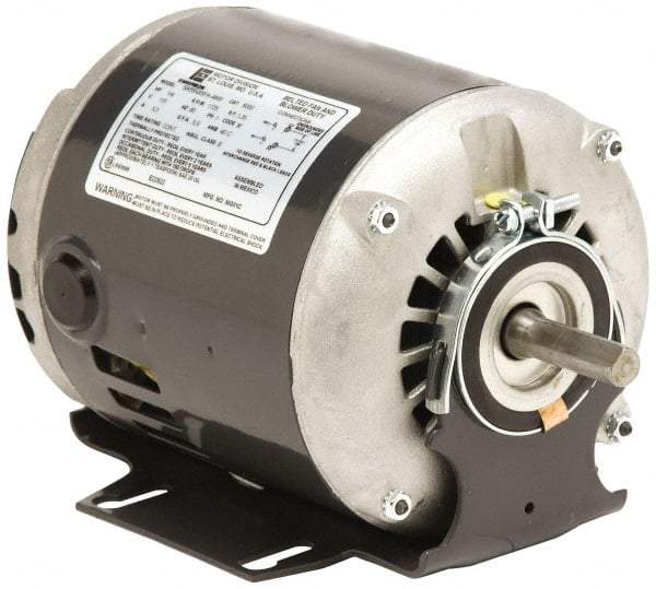 US Motors - 1/4 hp, ODP Enclosure, Auto Thermal Protection, 1,725 RPM, 115 Volt, 60 Hz, Single Phase Split Phase Motor - Size 48 Frame, Cradle Mount, 1 Speed, Sleeve Bearings, 5.90 Full Load Amps, B Class Insulation, Reversible - Americas Industrial Supply