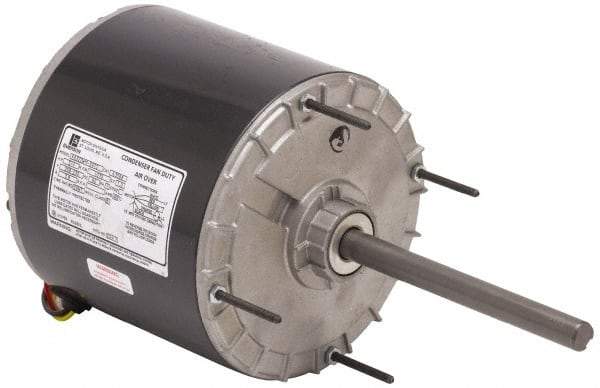 US Motors - 1 hp, OAO Enclosure, Auto Thermal Protection, 1,075 RPM, 208-230 Volt, 60 Hz, Single Phase Permanent Split Capacitor (PSC) Motor - Size 56Z Frame, Stud/Band Mount, 1 Speed, Ball Bearings, 5.2 Full Load Amps, B Class Insulation, Reversible - Americas Industrial Supply