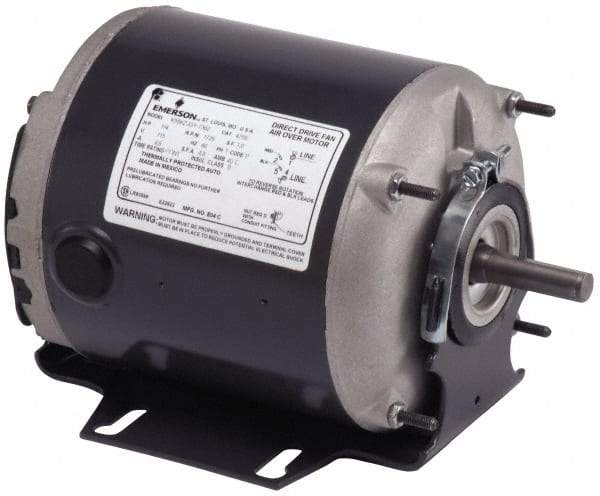 US Motors - 1/4 hp, TEAO Enclosure, Auto Thermal Protection, 1,725 RPM, 115 Volt, 60 Hz, Single Phase Split Phase Motor - Size 48Y Frame, Cradle Mount, 1 Speed, Ball Bearings, 4.8 Full Load Amps, B Class Insulation, Reversible - Americas Industrial Supply