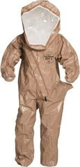 Dupont - Size S, Tan, Chemical Encapsulated Suit - No Pockets - Americas Industrial Supply