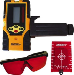 Johnson Level & Tool - Laser Level 9 V Battery, Laser Detector - Use With Red Beam Rotary Laser - Americas Industrial Supply