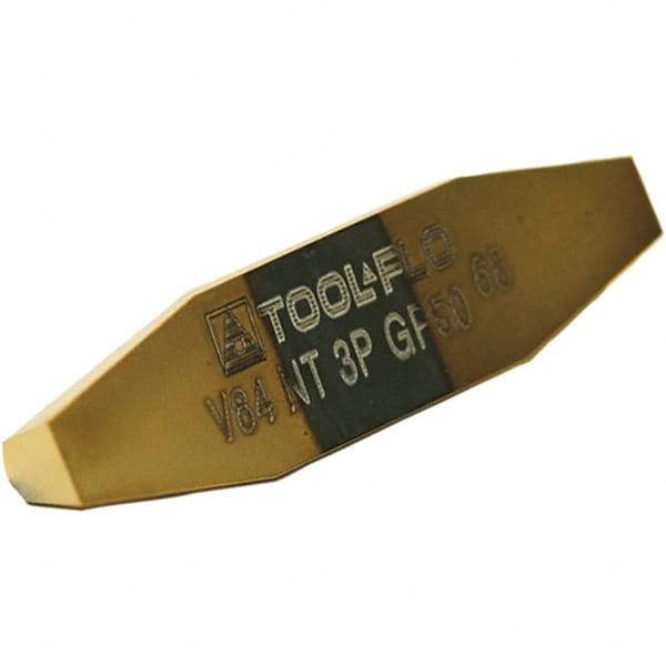 Tool-Flo - V8484 Grade AC50C, Internal/External Acme Threading Insert - 8 TPI Ext Pitch, AlTiN Finish, Carbide - Americas Industrial Supply