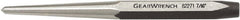 GearWrench - 1/4" Center Punch - 4-1/4" OAL, Alloy Steel - Americas Industrial Supply