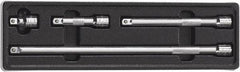 GearWrench - 3/8" Drive Socket Extension Set - 4 Pieces, Includes 1-1/2, 3, 6, 12" Lengths - Americas Industrial Supply